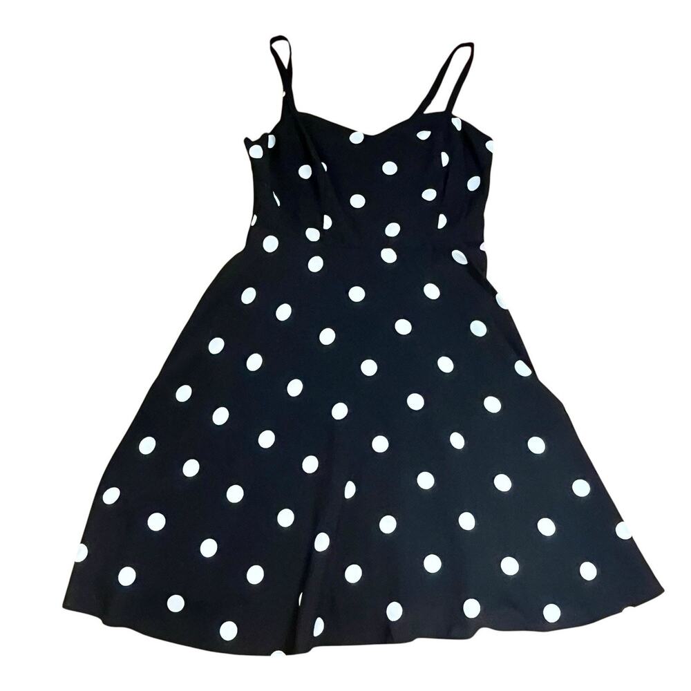 New Old Navy Polka Dot Cami Fit & Flare Sundress NWT Smock Back Size Med Retro